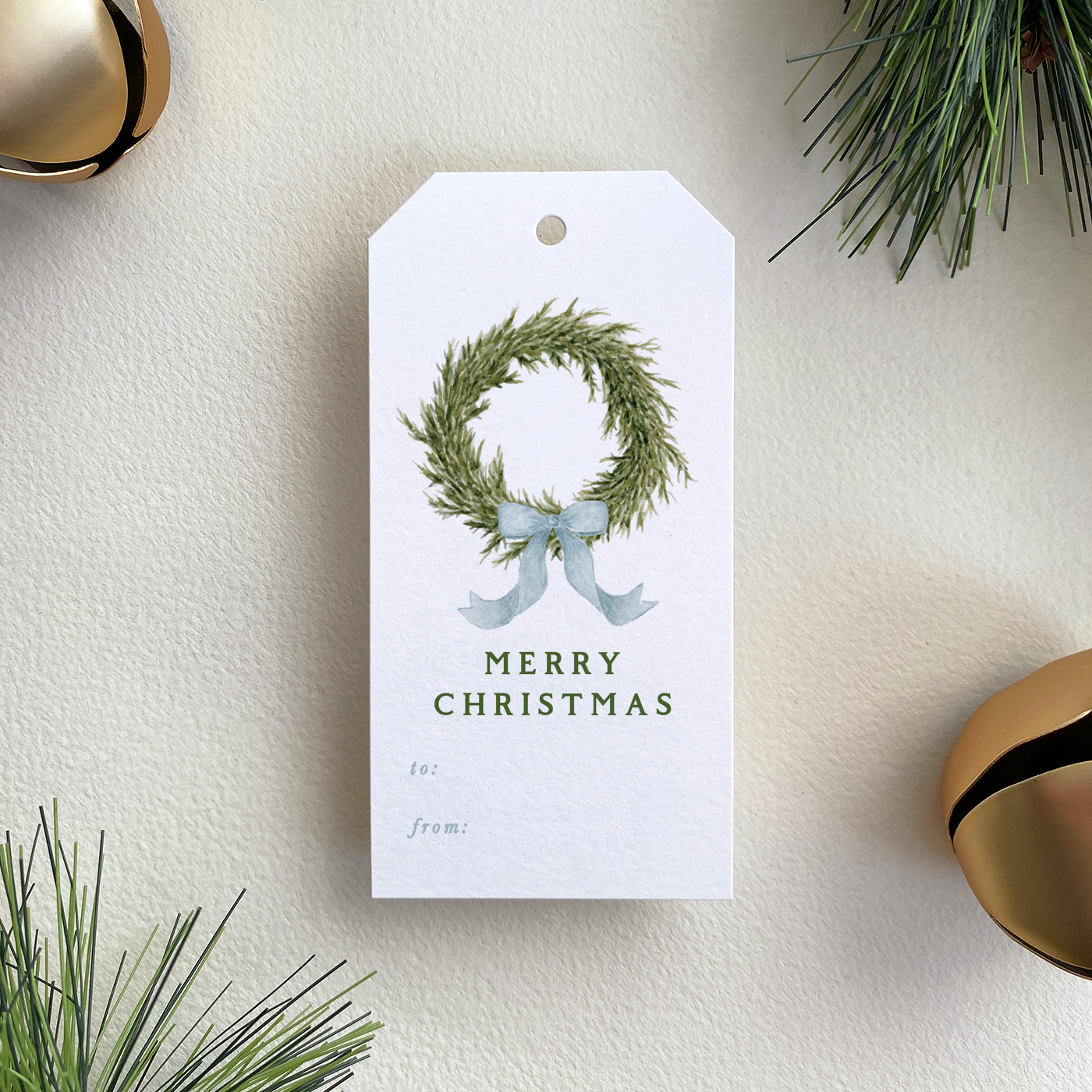 Gloster Road Co. - Wholesale Gift Tag - Fraser Fir Wreath Gift Tag0