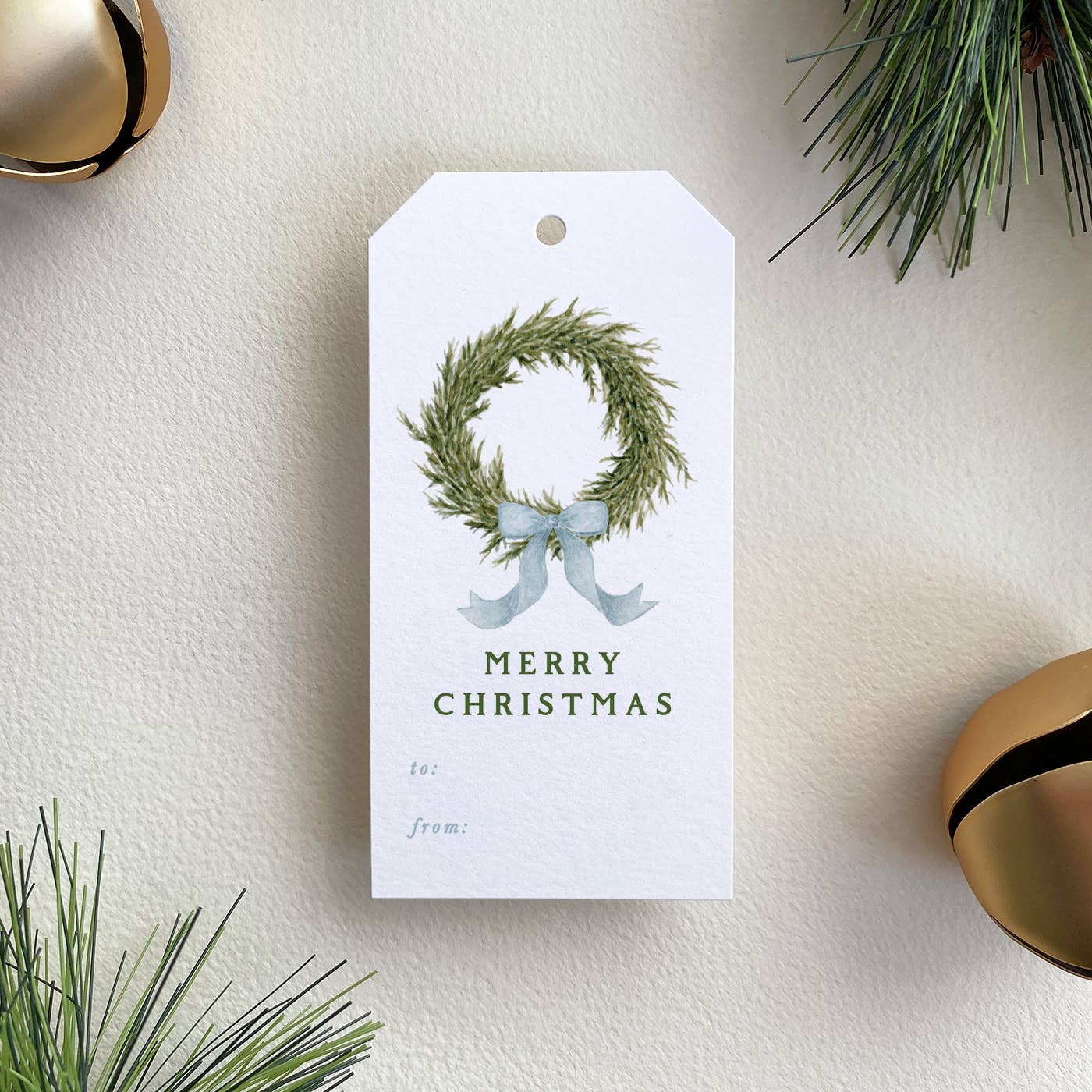 Gloster Road Co. - Wholesale Gift Tag - Fraser Fir Wreath Gift Tag