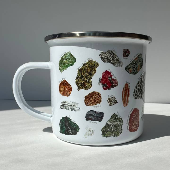 Rocks & Minerals Camping Mug for wholesale by Brush & Bark