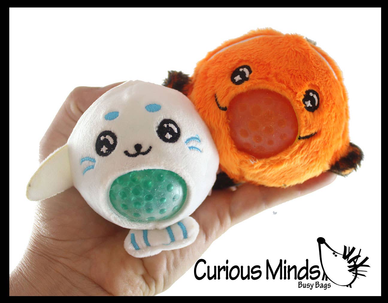 Curious Minds Toys - Wholesale Squishy Toy - Kids & Baby - 1 Plush Ocean Sea Animal Water Bead Filled Squeeze Stress Ba9