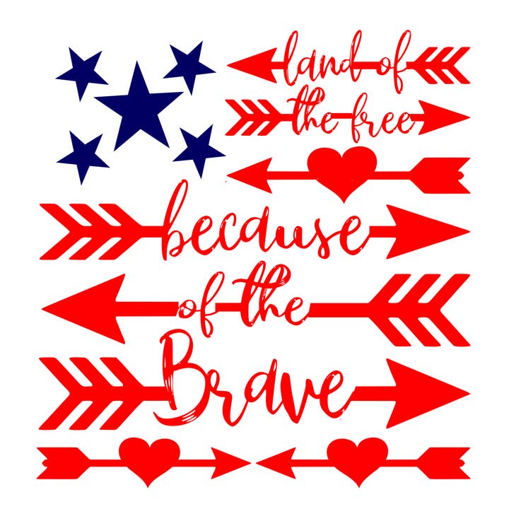 Arrows land of the Brave for wholesale by Heart on the Line Designs