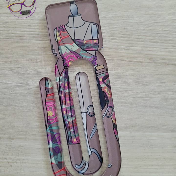 Mocha Mousse Clip de Papel Jumbo Temático de Costura em Acrílico por atacado de SewNaturalDane