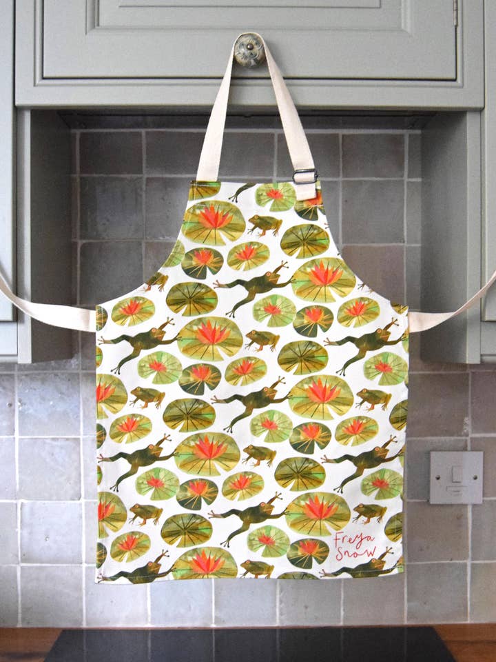 Frogs Bomuldsforklæde til børn for engroshandel hos Freya Snow