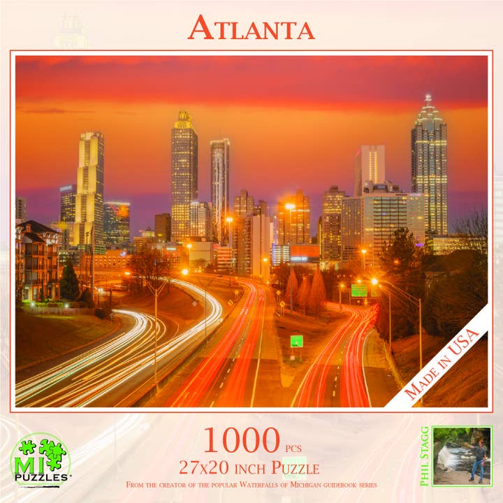 Atlanta - 1000 Piece Jigsaw Puzzle - Georgia, USA for wholesale by Phil Stagg Photography