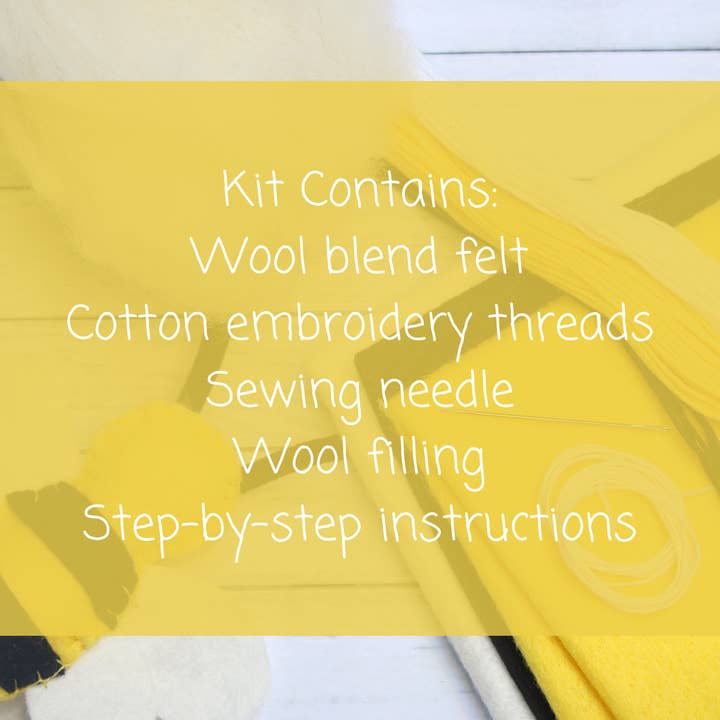 Crafty You Crafty Me - Wholesale Craft Sewing Kit - Bee Felt Garland Craft Sewing Kit - Made in the UK2