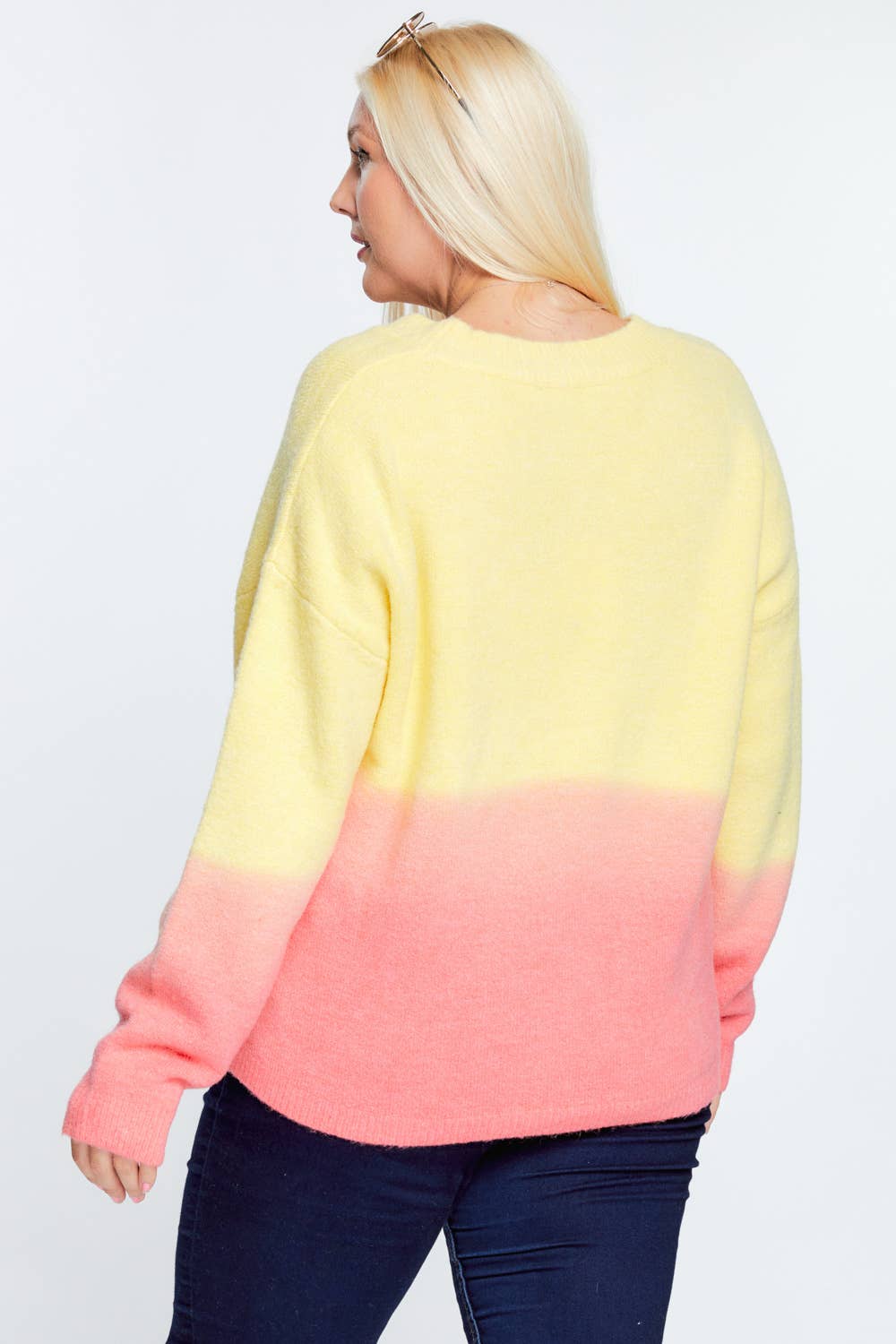 Davi & Dani - Wholesale Cardigan - Women's - OVERSIZE BUTTON DOWN CROPPED DYED SWEATER CARDIGAN11