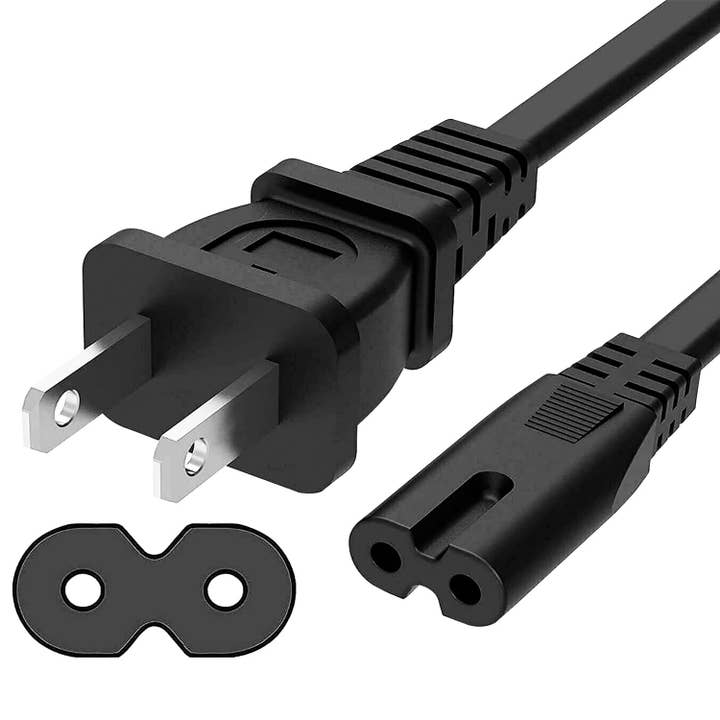 K Cube Inc - Wholesale Cord - 5Core AC Power Extension Cord 2 Prong 6Ft US Cable Adapter