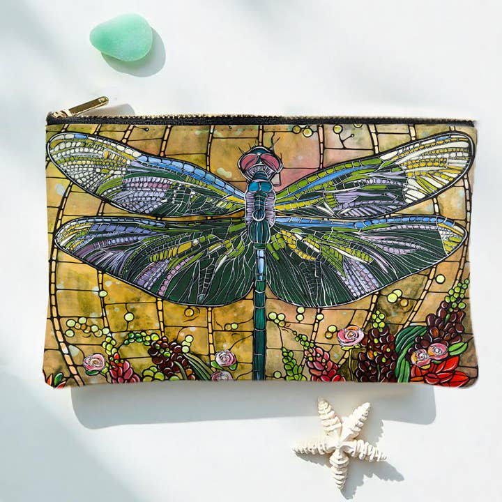 Astuccio con cerniera Art Nouveau Giardino delle Libellule - Ispirato alla Natura per la vendita all'ingrosso da parte di Atelier Vero Wholesale