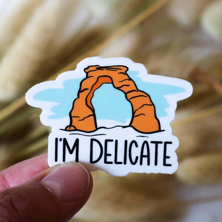 Riley Funk Designs - Wholesale Sticker - I'm Delicate Sticker | Arches National Park Sticker1