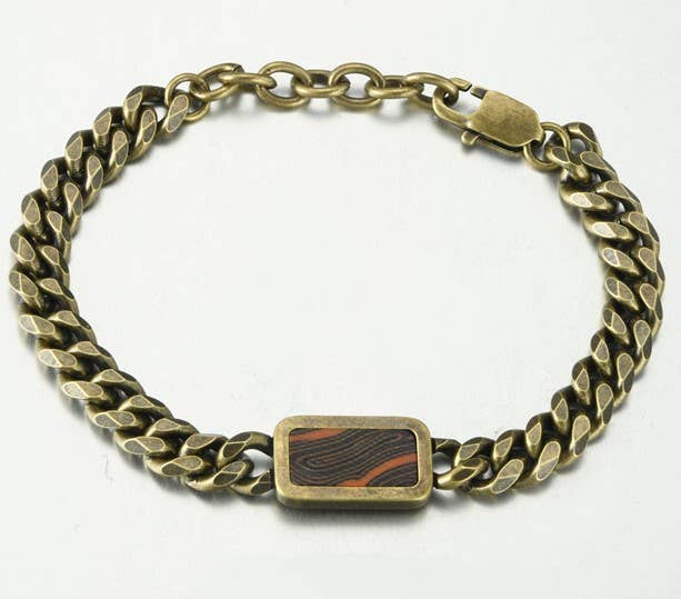 Merveilles du Monde - Wholesale Link & Chain Bracelet - Men's bracelet for FATHER'S DAY, ideal gift for dad0