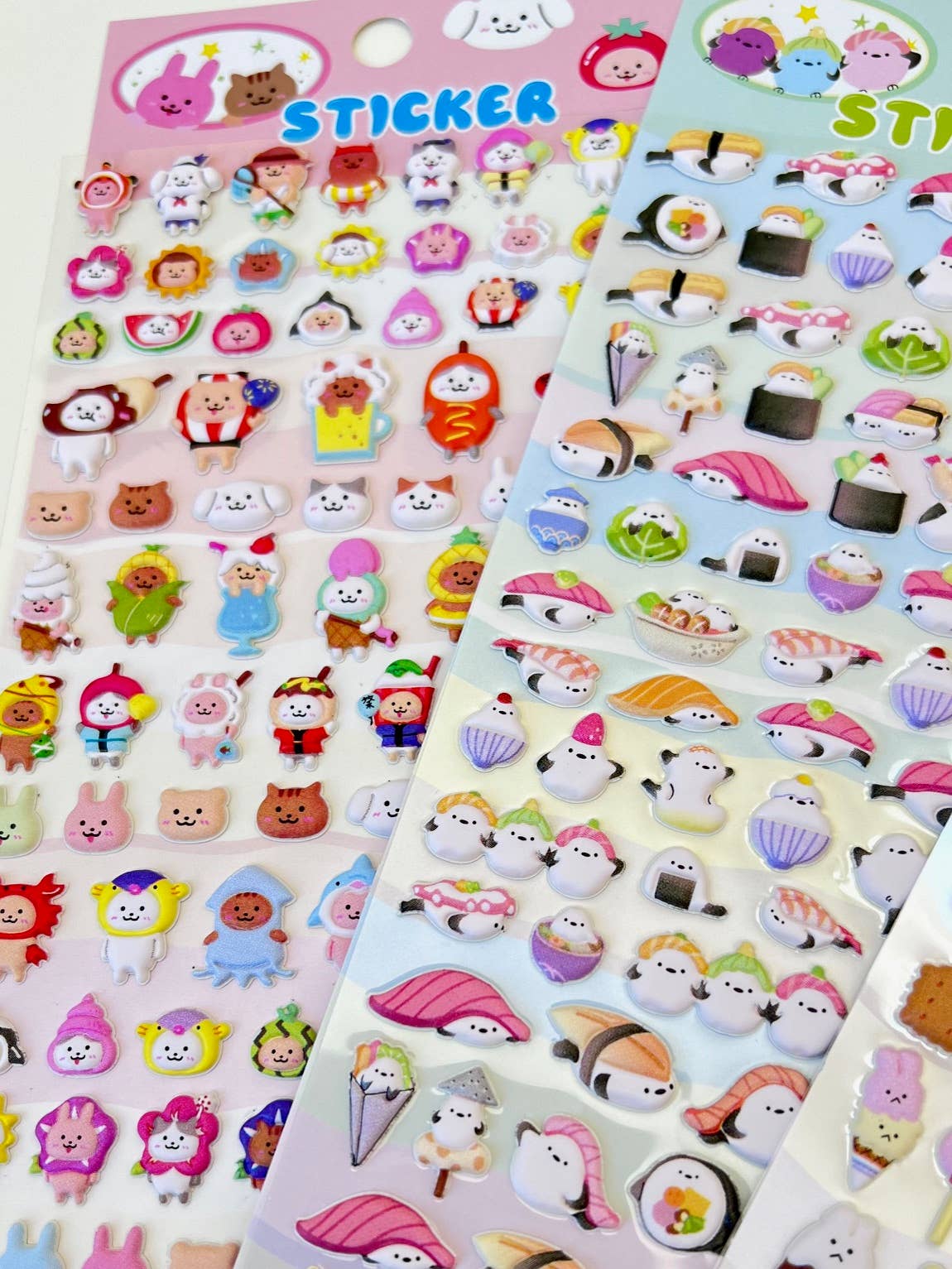 BCmini - Wholesale Sticker - 11024 Tiny Animal Puffy Assorted Stickers-127