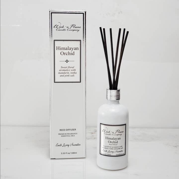 Diffuseur de roseaux pour orchidées de l'Himalaya pour la vente par Wick 'n Flame Candle Company