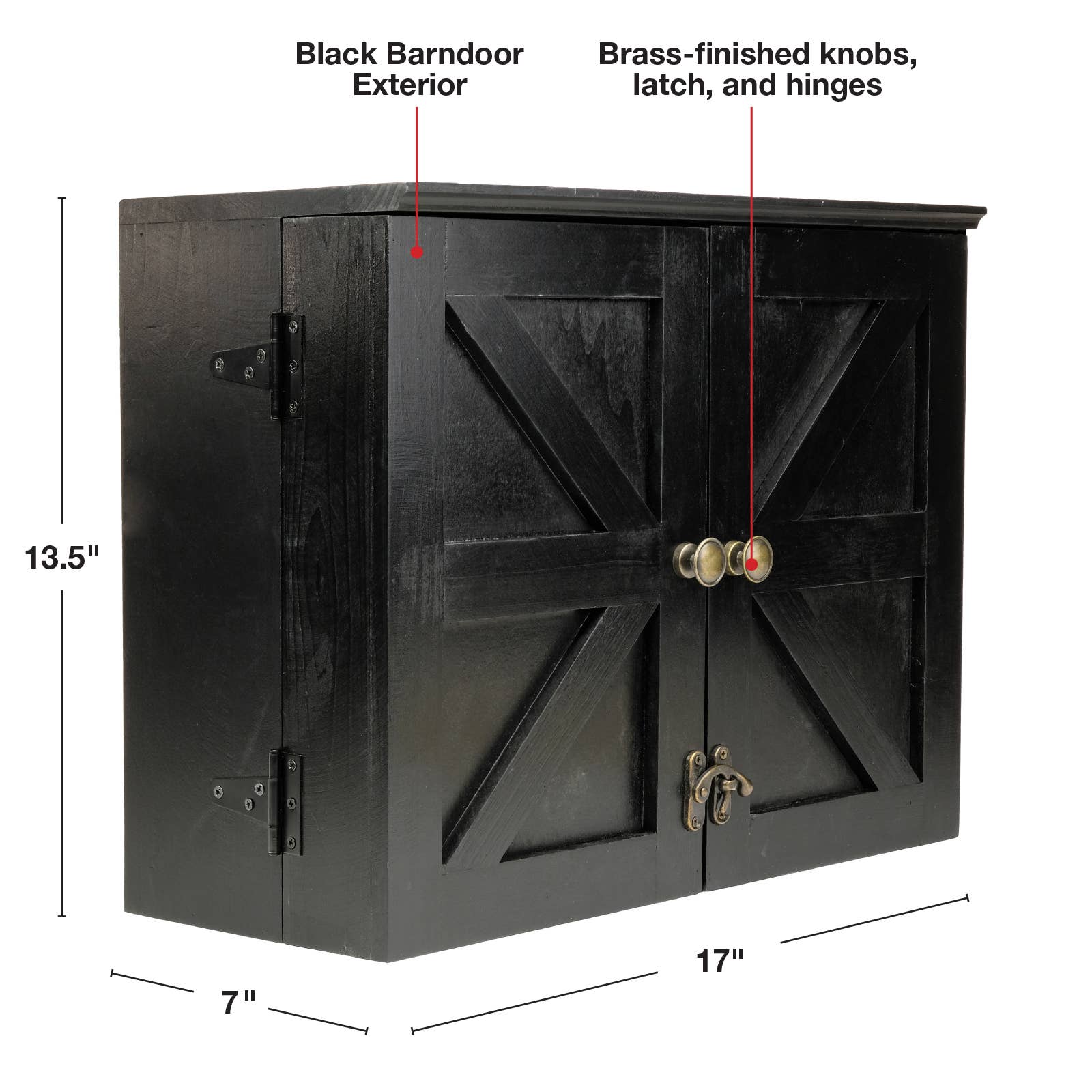 Black Barndoor Bar Cabinet with 10 Piece Bar Set for wholesale on Faire3