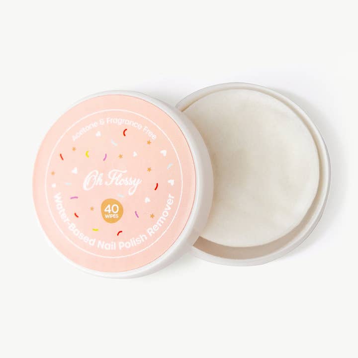 Oh Flossy Water-Based Nail Polish Remover Wipes for wholesale by Oh Flossy