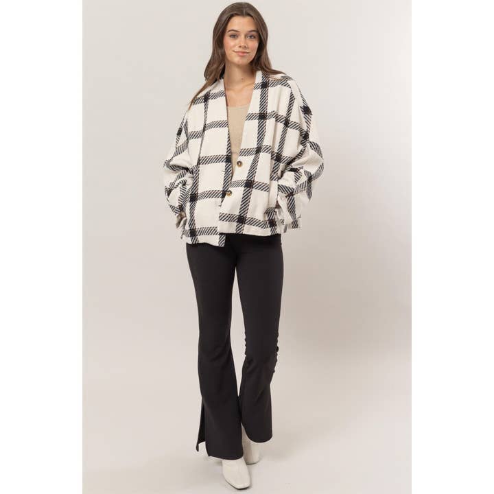 HYFVE - Wholesale Jacket - Women's - Plaid Oversized Jacket4