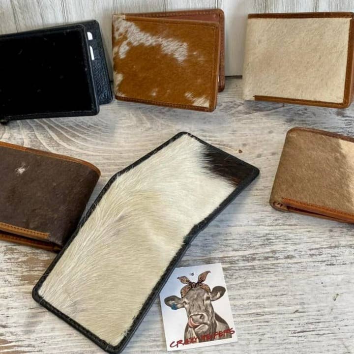 Men's Cowhide Wallet for wholesale by Crazy Heifers Wholesale