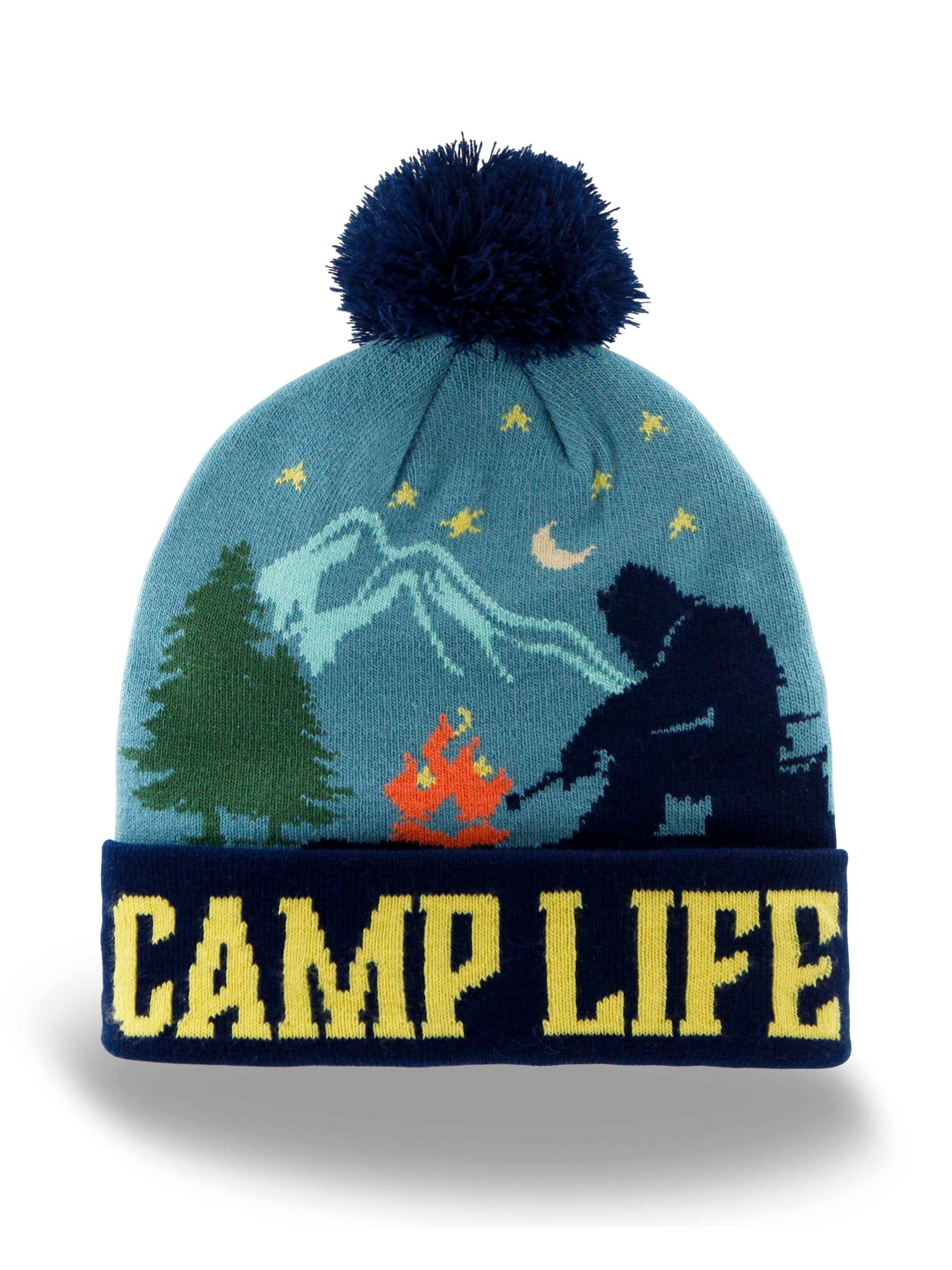 Northern Icons Creations INC - Vente Bonnet – unisexe - Bonnet à pompon Camp Life1