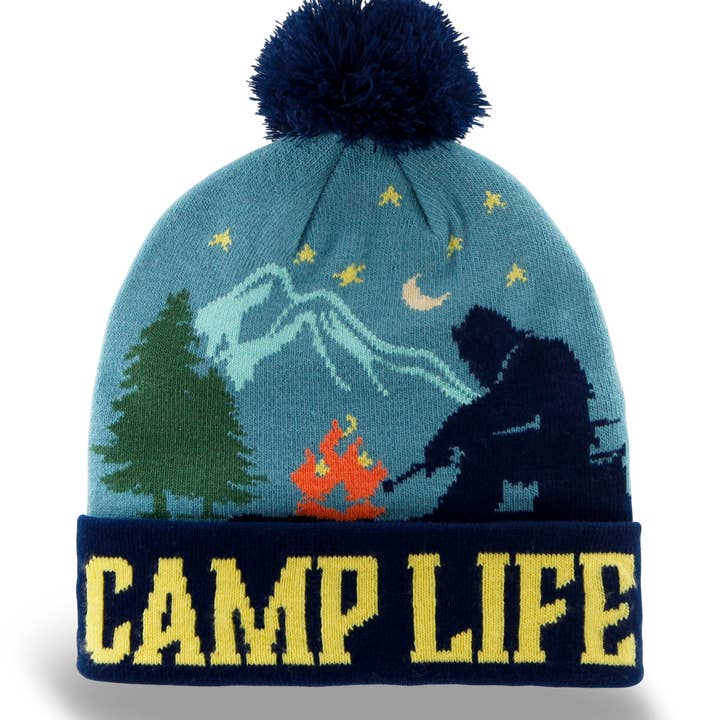 Northern Icons Creations INC - Vente Bonnet – unisexe - Bonnet à pompon Camp Life1