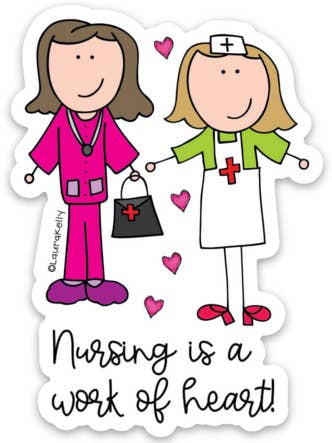 Vinyl klistermärke - Sjuksköterskor för wholesale av Laura Kelly Stickers