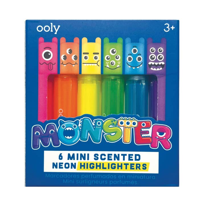Monstruo: Mini Rotuladores Fluorescentes Perfumados Neón (Expositor de 24) para venta al por mayor de OOLY