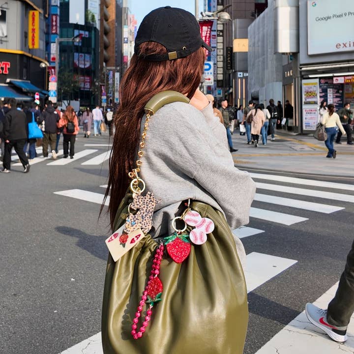 Solar Eclipse - Wholesale Keychain - Women's - Hand-painted Ace of Hearts Bag Charm + Keychain Eco-Friendly7