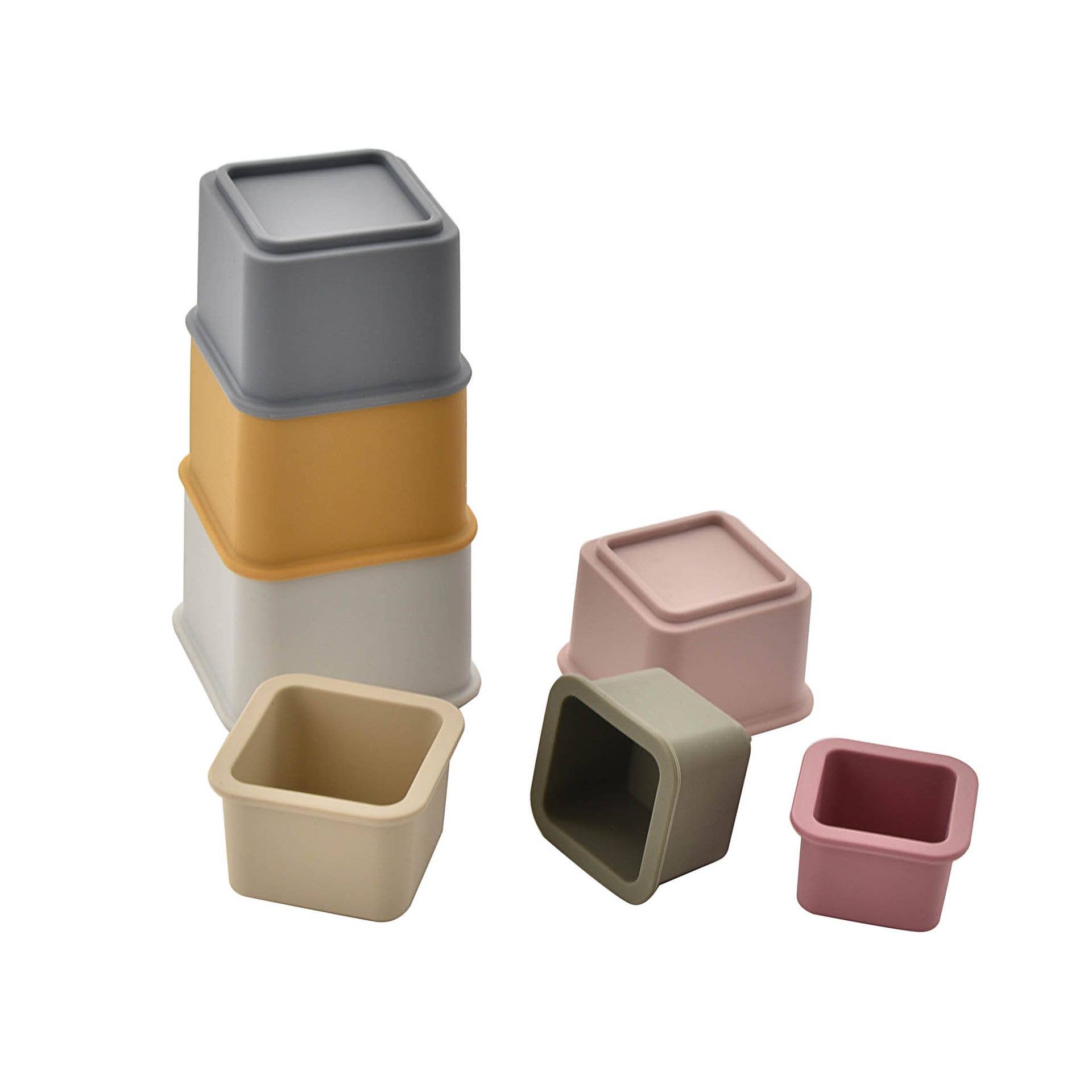 WIDDOP and Co. - Venta al por mayor Tarjetas de aprendizaje - Niños y bebés - Vasos apilables de silicona Bambino2