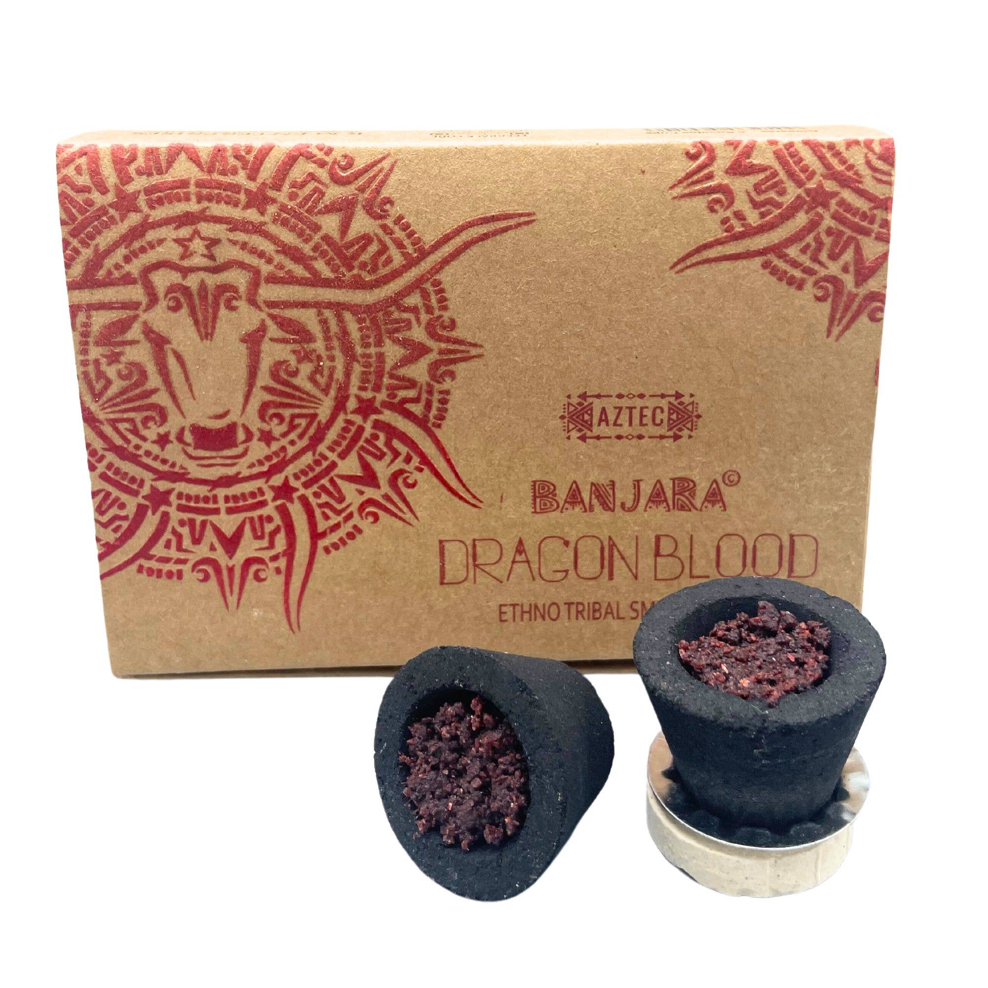 Cardshouse – wholesale Incense – Ritual Resin Smudge Cups Dragon Blood Banjara0