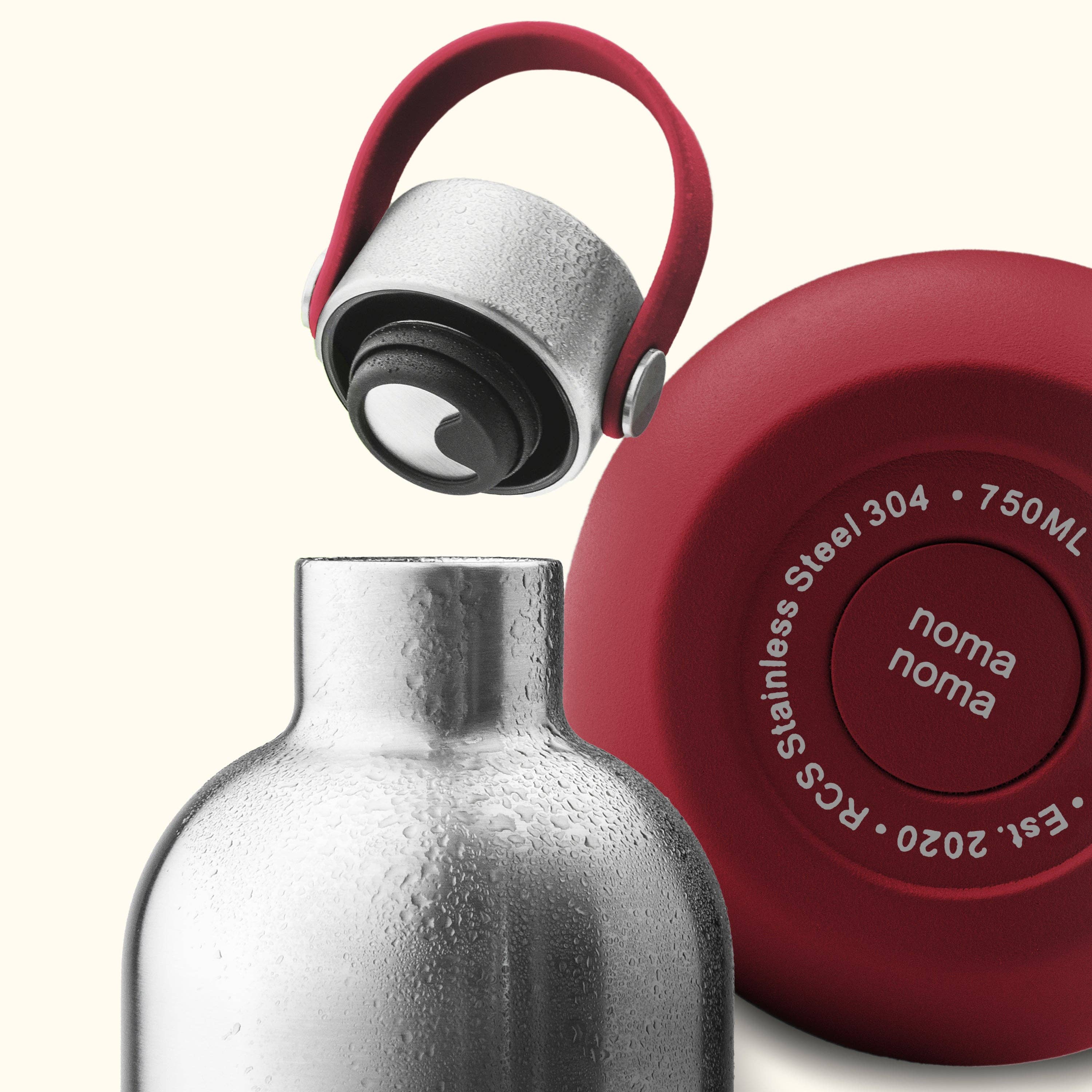 noma noma - Wholesale Water Bottle - Stainless Steel Water Bottle 1000 ml Grenadine Red2