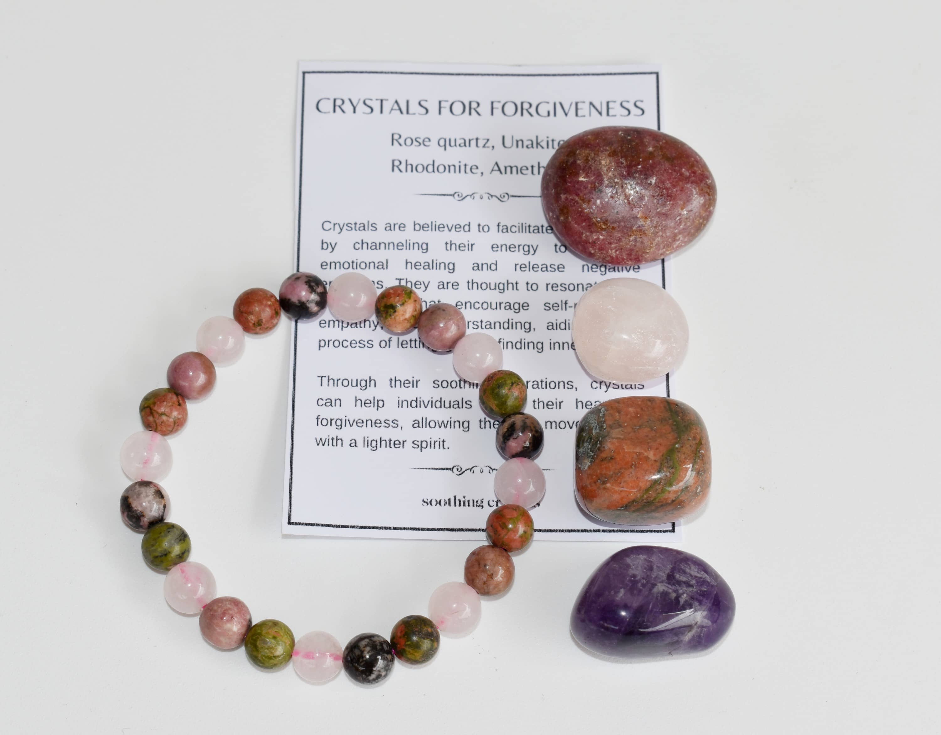 Soothing Crystals - Wholesale Spiritual Stone/Crystal - Crystal Gift Set | FORGIVENESS | Crystal Healing Kit11