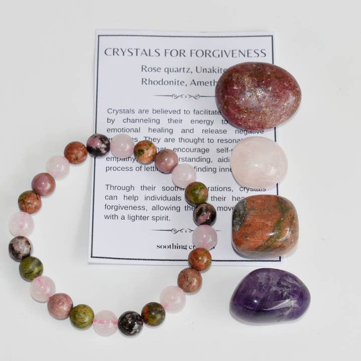 Soothing Crystals - Wholesale Spiritual Stone/Crystal - Crystal Gift Set | FORGIVENESS | Crystal Healing Kit11