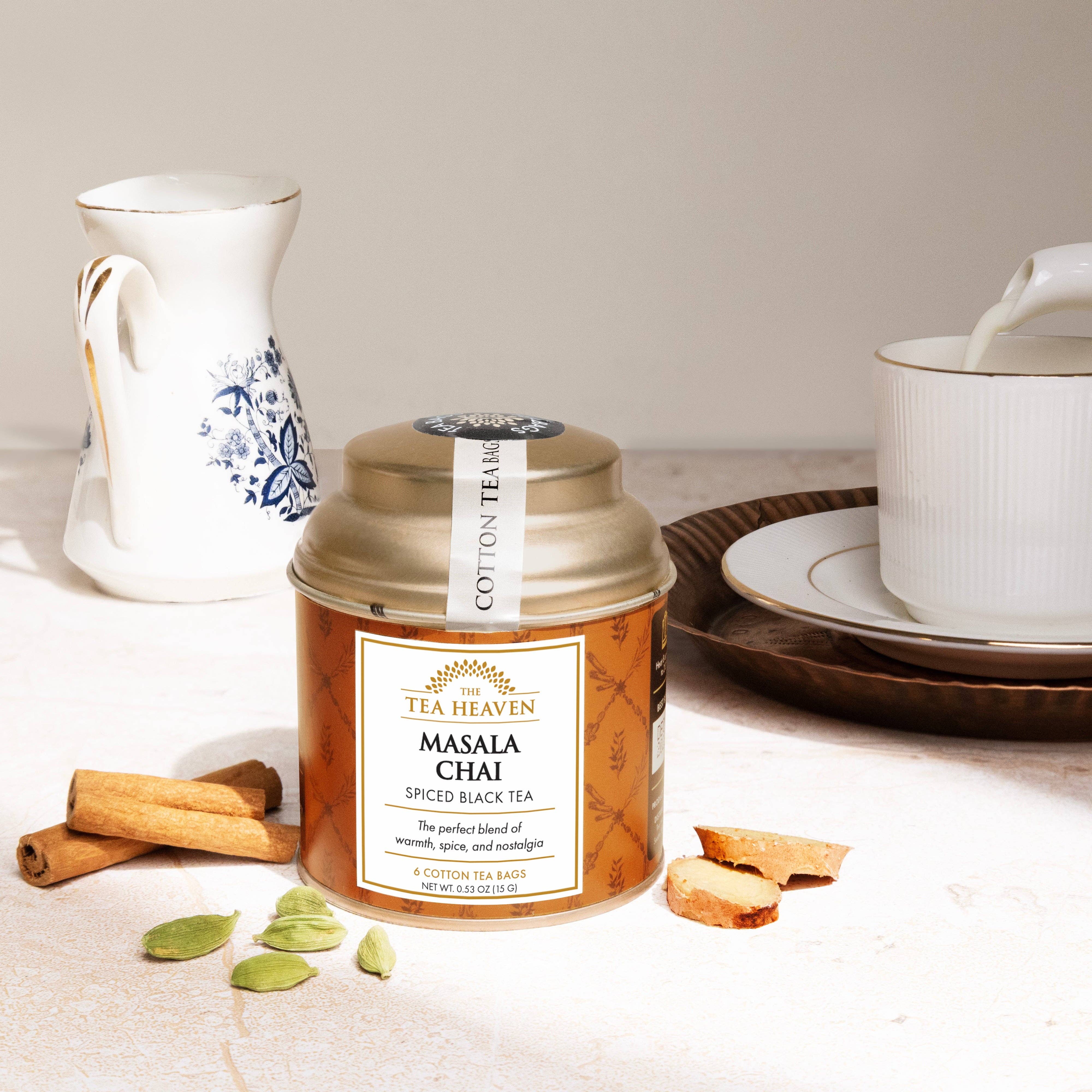 The Tea Heaven - Wholesale Tea Bags - Masala Chai Mini Tea Bag Canister2