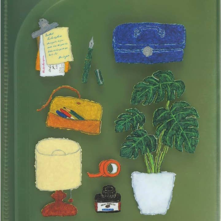 Salvaschede a 6 tasche formato A5 Greeting Life Yusuke Yonezu YZZ-437 Verde per la vendita all'ingrosso da parte di Greeting Life America