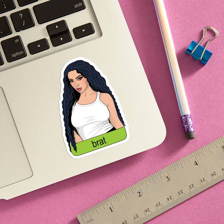 THE FOUND - Wholesale Sticker - Charli XCX Brat Die Cut Sticker
