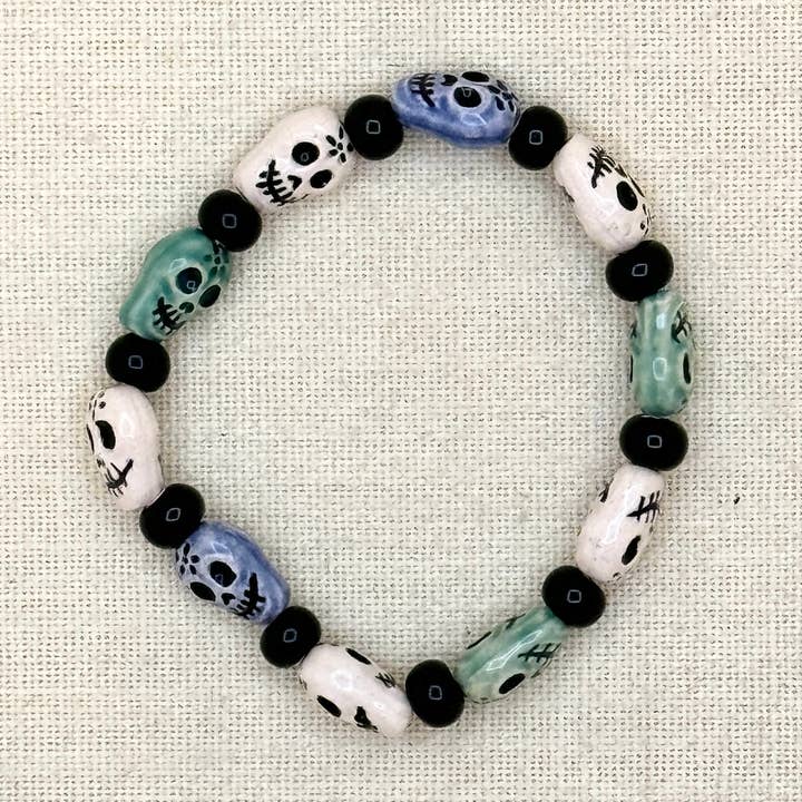 Skull Bead Armband, Peru för wholesale av Tesoros Trading Company