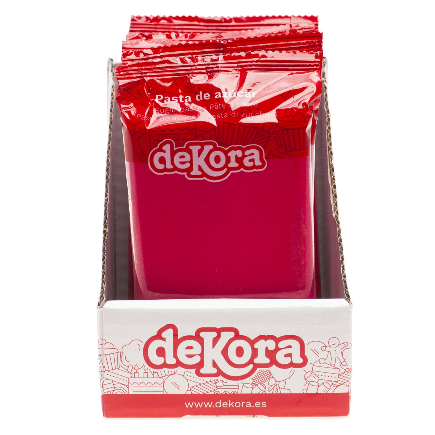 dekora - Vendita all'ingrosso Kit decorazione torte - FONDENTE FUCSIA SENZA GLUTINE 250G3