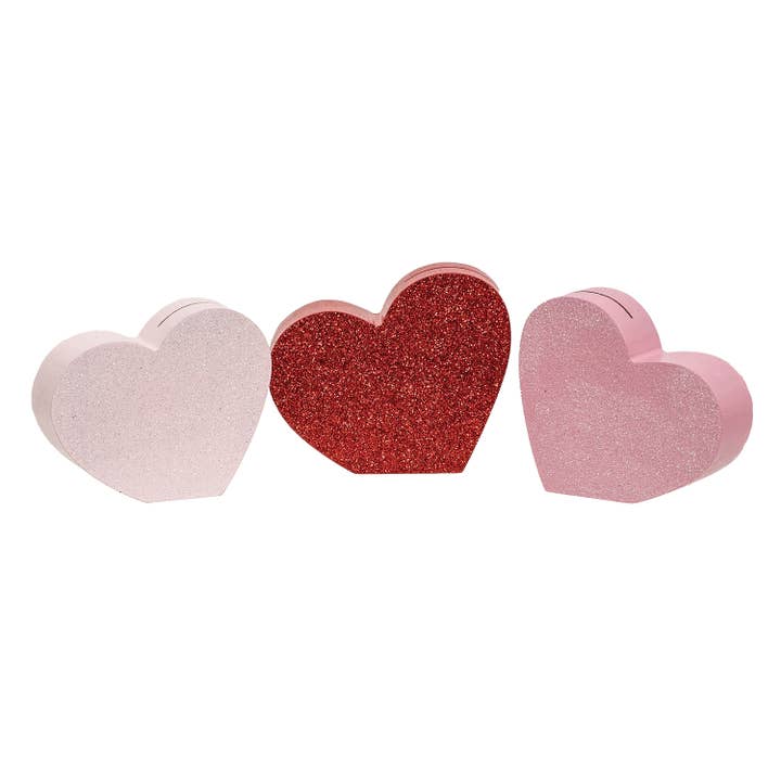 3/Set - Soportes para Tarjetas con Nombre en Forma de Corazón con Purpurina Gruesa para venta al por mayor de Col House Designs