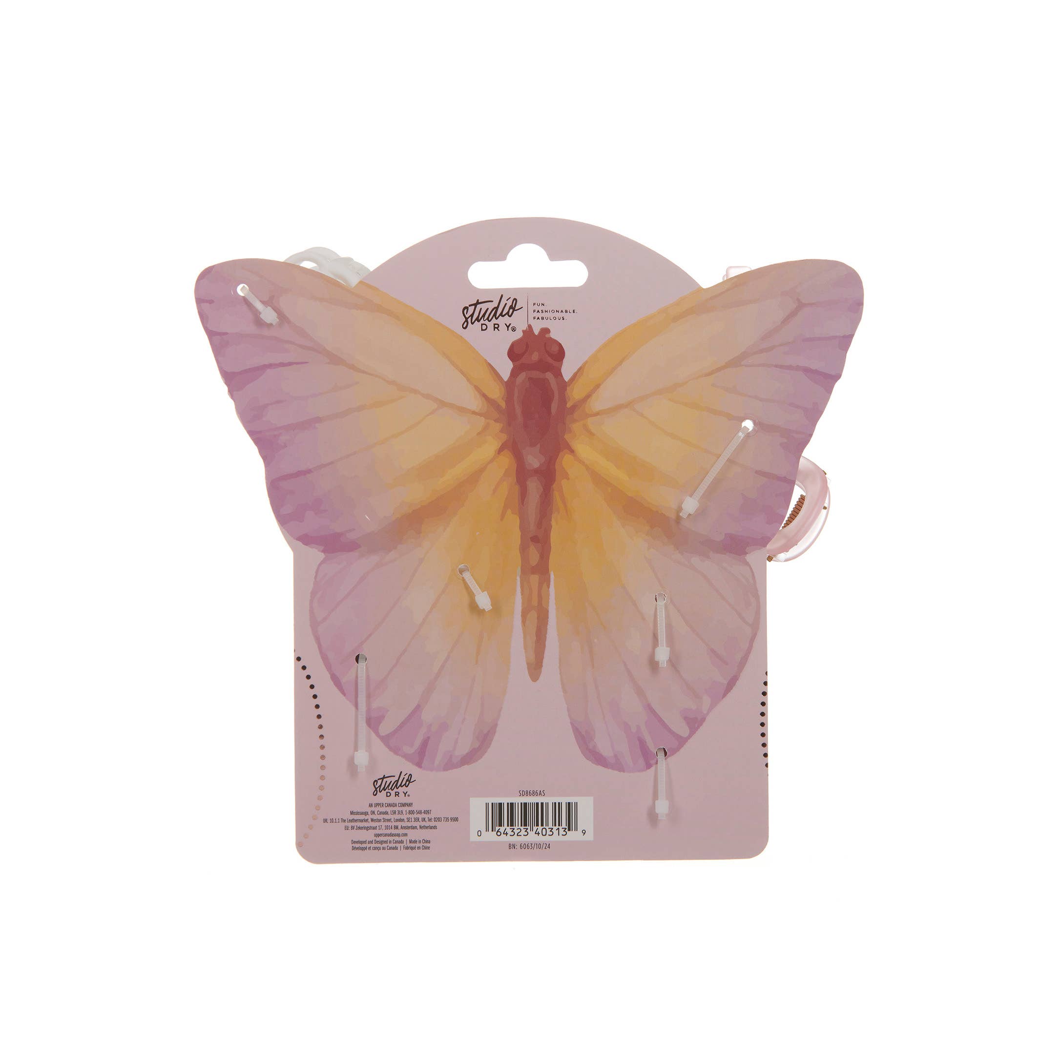 Beauty Pro - Wholesale Hair Clip - Women's - Danielle Claw Clip Set Butterfly 4pc2