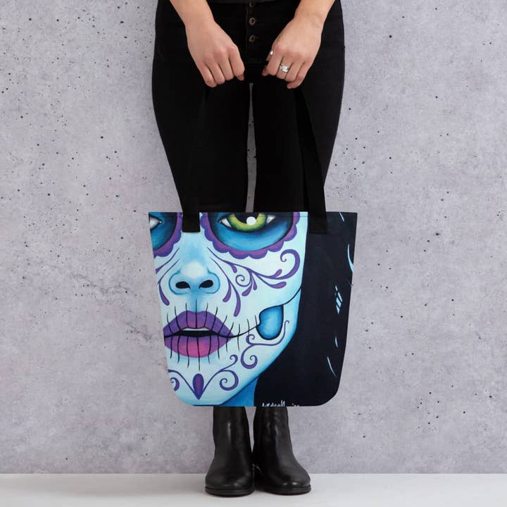 “La Muerta” Tote bag for wholesale by The Art of Francella