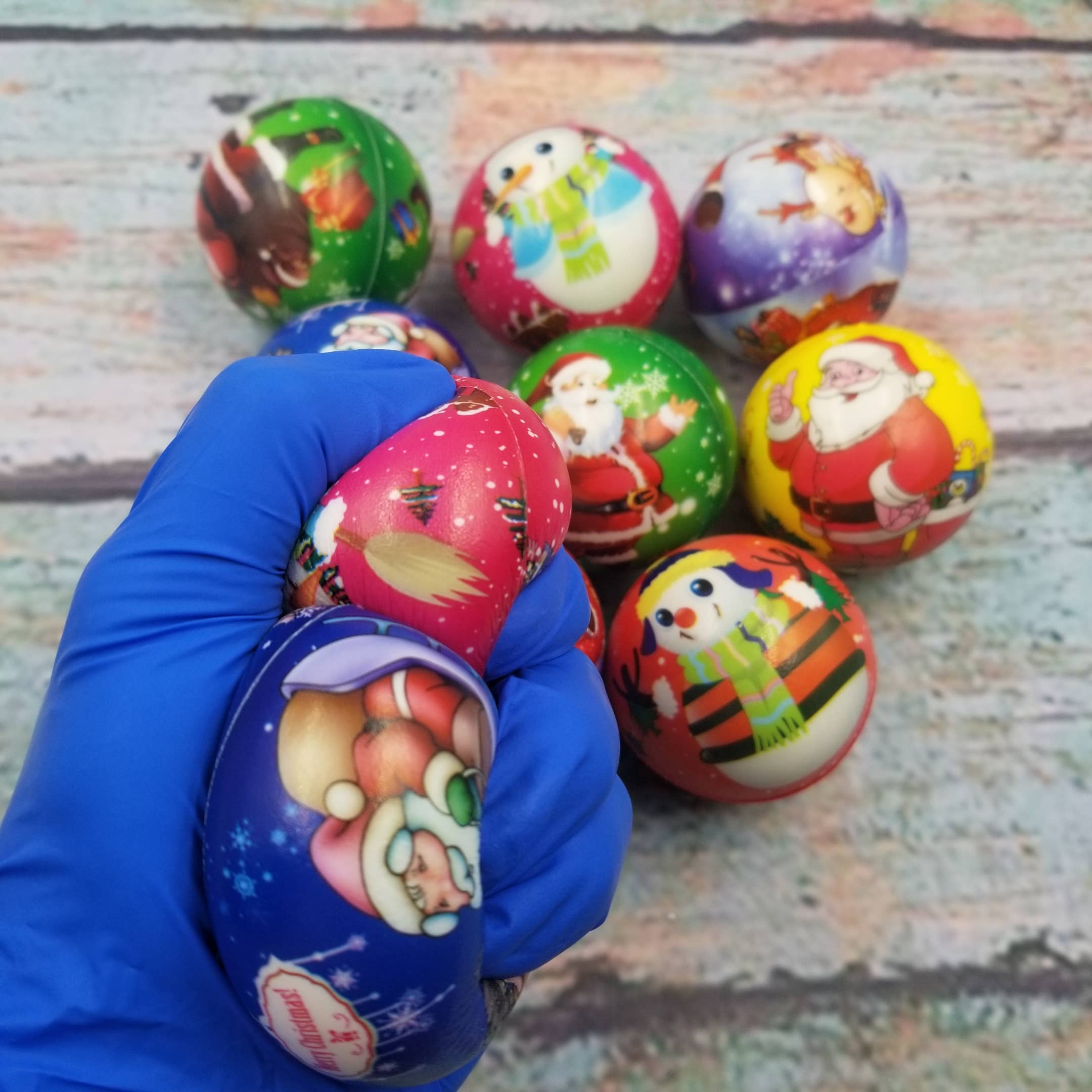 MIAS SHOP - Wholesale Fidget Toy - Kids - 10PCS Christmas Slow Rebound Ball Fidget Toys1