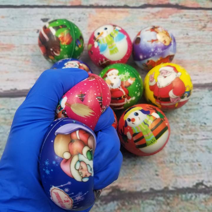 MIAS SHOP - Wholesale Fidget Toy - Kids - 10PCS Christmas Slow Rebound Ball Fidget Toys1