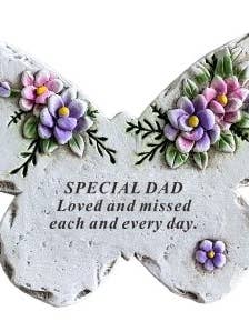 DF20183 -D - Dad Butterfly With Lilac Floral Design for wholesale by David Fischhoff Ltd