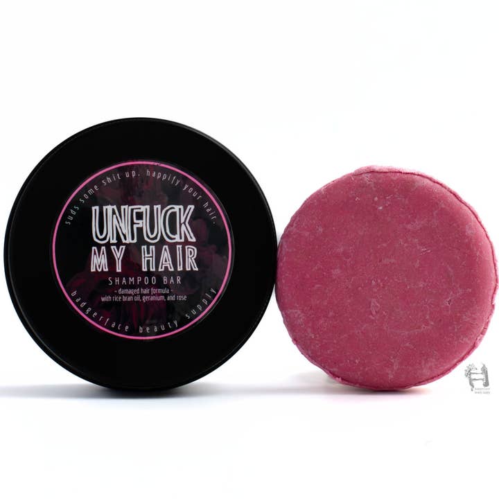 Badgerface Beauty Supply - Wholesale Shampoo Puck/Solid Shampoo - Sulfate-Free Shampoo Bars. Natural Hair Products.
