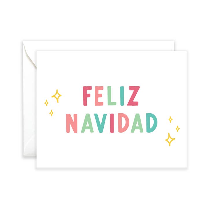 Tarjeta de felicitación Feliz Navidad Sparkle para venta al por mayor de Isabella MG