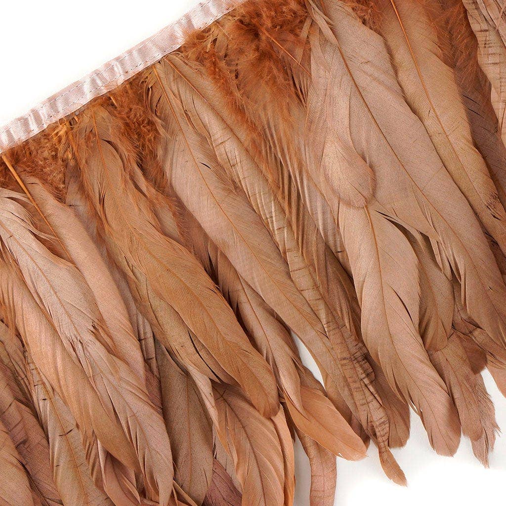 Zucker Feather Products - Wholesale Craft Supplies - Bronze Iridescent Coque Fringe - Metallic Copper2