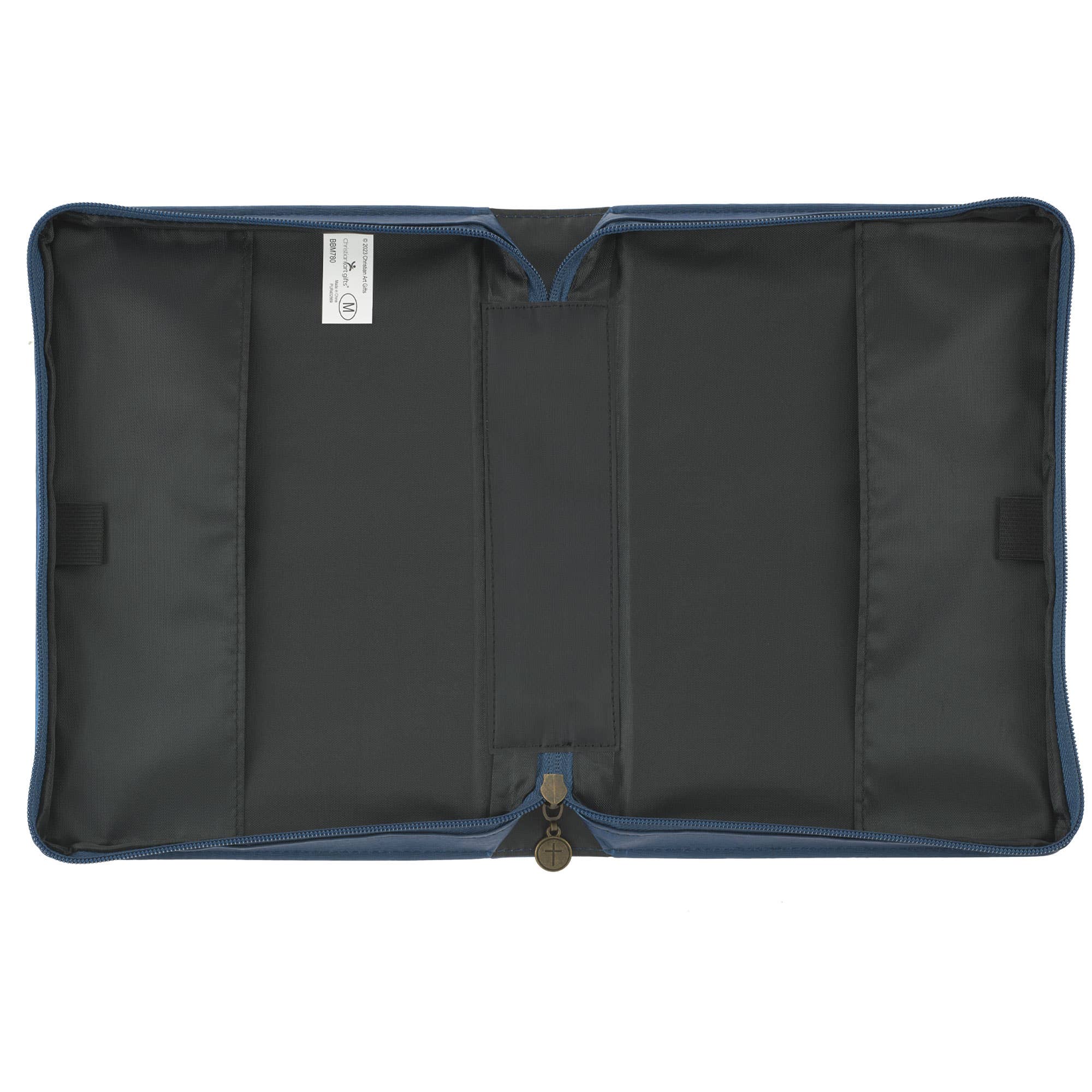 Christian Art Gifts - Wholesale Bible Cover - Blessed Peacock Faux Leather Bible Cover Large- Jer.17:73