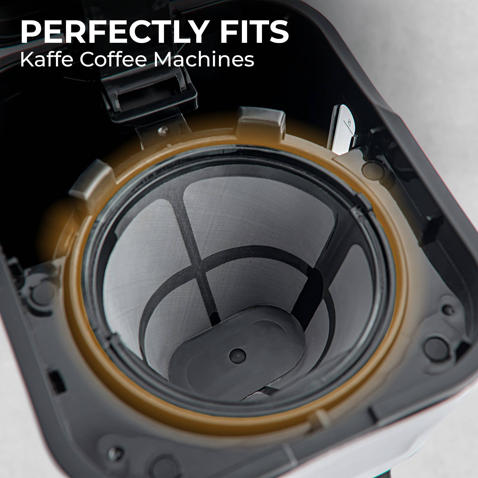 Kaffe - Vendita all'ingrosso Filtri caffè - Filtro permanente universale per caffè Kaffe – Filtro a rete riutilizzabile per macchine da caffè da 5 tazze5