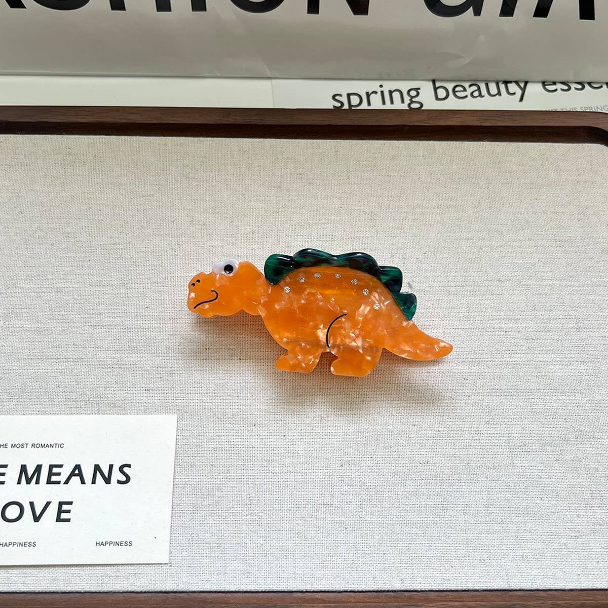 ACCITY - Wholesale Hair Clip - Women's - New Cartoon Dinosaur Hair Clip – Stegosaurus_CWAHA57241