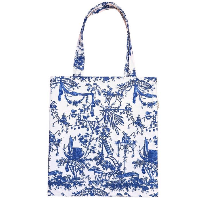 Signare Tapestry - Wholesale Tote Bag - Unisex - The British Museum Chinioiserie - Flat Bag