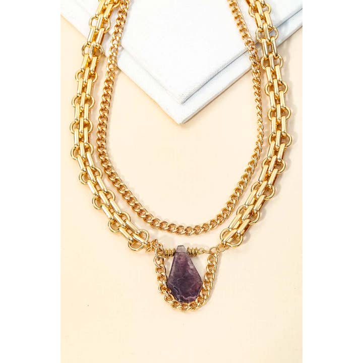 Charm-Halskette mit mehrlagiger Kette und für den Großhandel von Anarchy Street