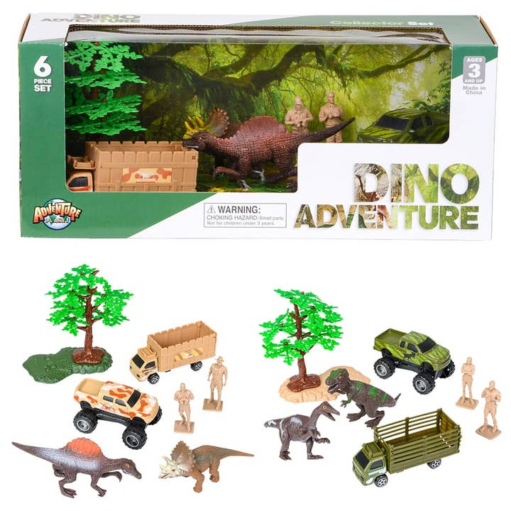 Jouets pour enfants DINOSAUR PLAYSET LLB, 6 pièces pour la vente par La Luna Bella - Toys